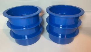 Dansk Royal Blue Melamin Suppe Müslischalen Kunststoff Melmac stapelbar 6er Set - Bild 1 von 13