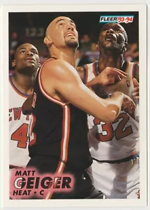 1993-94 Fleer #319 Matt Geiger Miami Heat - Picture 1 of 2