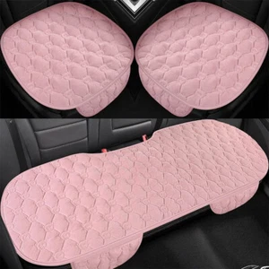 Plush Car Seat Cover Front Back Winter Warm Cushion Universal Seat Protector Mat - Picture 1 of 16