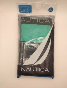 NAUTICA Youth Boxer Briefs 2 Pair: L (12/14) - Teal & Black With Accents NIP - Picture 1 of 5