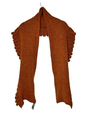 Nuevo con etiquetas Bufanda Echo New York Mujer Talla Única Acrílico/Lana/Alpaca Mezcla Volantes Marrón Foto 1 de 4