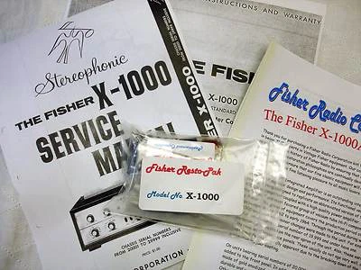 Fisher X-1000 X1000 Vakuumröhren Vollverstärker Resto-Pak Restaurationsset! - Bild 1 von 4