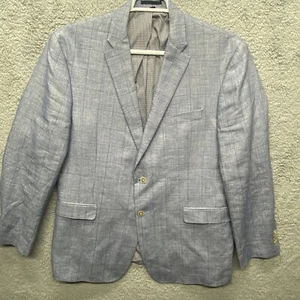 Jos A Bank 1905 Mens Tailored Fit Linen Blazer 44R Sports Jacket - Picture 1 of 9