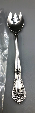 Chateau Rose by Alvin Sterling Silver individual Ice Cream Forks 5.25" Cover