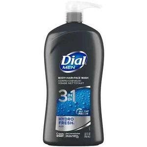 Dial Men 3in1 Body, Hair and Face Wash, Hydro Fresh, 32 fl oz - Picture 1 of 5