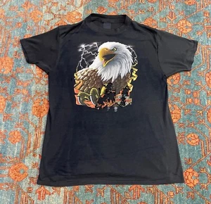 Camiseta Harley Davidson Eagle vintage 1987 emblema 3D talla XL 50/50 HECHA EN EE. UU. - Imagen 1 de 6