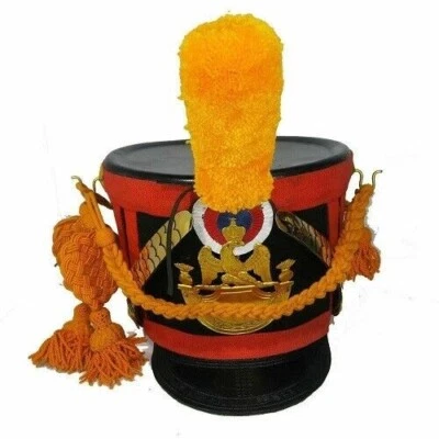 Casco de granadero Napoleón Shako francés casco Roll Play casco artículo de regalo nuevo Foto 1 de 4