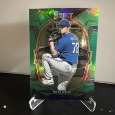 2023 Panini Select - Concourse Green Prizm #52 Owen White /5 (RC)