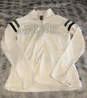 Pink Victoria's Secret Ultimate 1/4 Zip Pullover White Athletic Women's Large