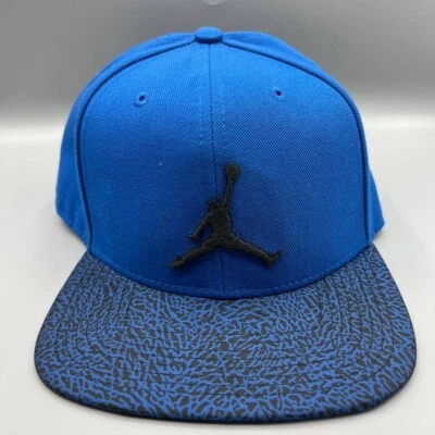 Gorra Air Jordan Hombre Azul Cemento Elefante Jumpman Snap Back Cap Foto 1 de 4