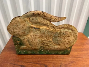 Vintage Blech Metall Hase Übertopf Volkskunst - Bild 1 von 7