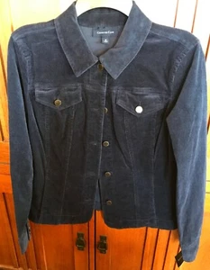 Macy's CHARTER CLUB Corduroy Jacket, size Medium - Navy Blue - New with Tag - Picture 1 of 3