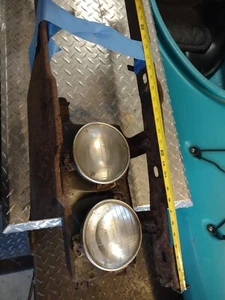 1969 DODGE CHARGER PAIR HEADLIGHT GRILLE BRACKETS LIGHTS RETAINING RINGS - Picture 1 of 10