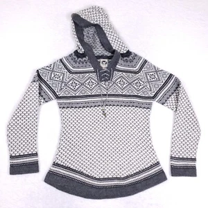 Artesania Sweater Hoodie Peru Wool Blend Size L Boho Chic Cottagecore Cozy - Picture 1 of 9