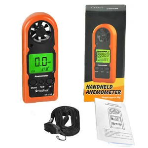 Mini Digital Handheld Anemometer Air Flow Wind Speed Velocity Gauge Meter 30m/s - Picture 1 of 8