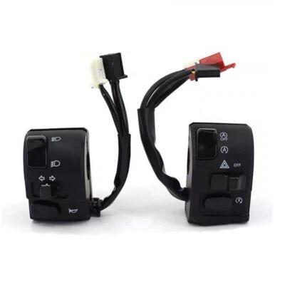 2 peças interruptor de controle de guidão de motocicleta 7/8" para luz de seta de buzina - Imagem 1 de 4