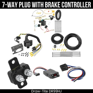 DrawTite 7-Way Trailer Wiring Kit + Brake Control For 04-12 Lexus RX330 RX350 - Picture 1 of 16