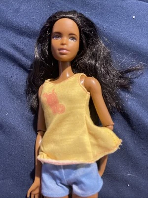 Muñeca Barbie afroamericana Mattel 1990 piernas y brazos flexibles #MS-66 Foto 1 de 2