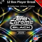CAM WARD 2025 Topps Chrome Black Football Player Break 12 Box 1 Case 2114