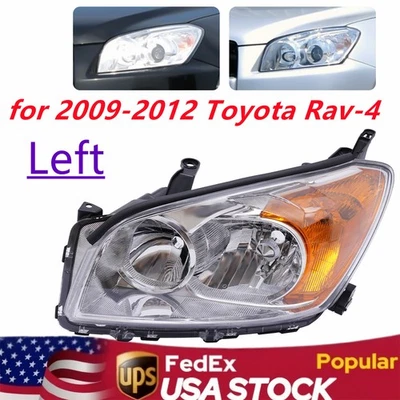 Driver Side Left Headlight w/ Turn Signal Fits for 2009-2012 Toyota Rav4 Rav-4 — 第 1/4 张图片