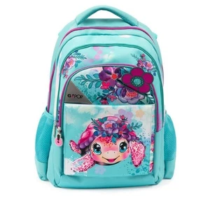 ZAINO SCUOLA 3 SCOMPARTI ROUND TURTLE BLOOM GO POP - Giochi Preziosi - Foto 1 di 4