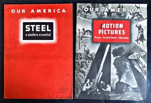 1945 Our America Books with Stamps by Coca-Cola Lot of 8 - Picture 1 of 6