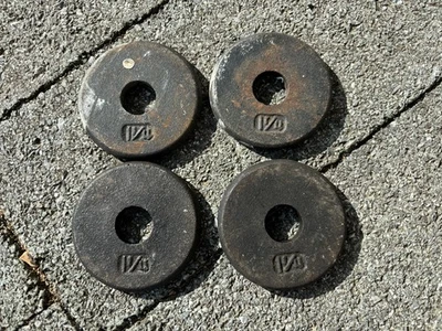 1.25 lb Pancake Style 1 1/4 Weight Plates - Lot Of 4  - Image 1 of 2