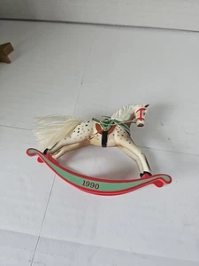Hallmark Keepsake Ornament 1990 Rocking Horse 10th in the series Christmas Tree - Picture 1 of 2