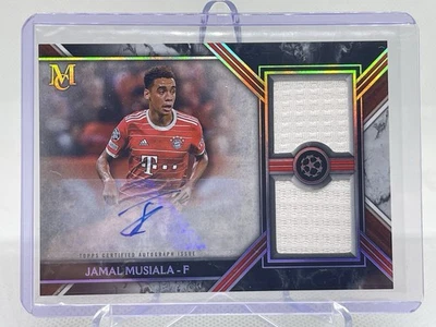 2022-23 Topps UCL Museum Signature Swatches Dual Relic Auto Jamal Musiala 39/99 - Image 1 of 3