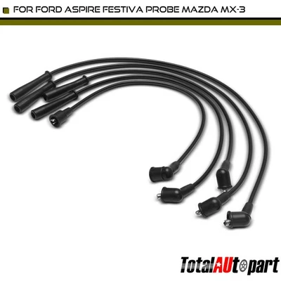 Juego de 5 cables de bujía para Ford Aspire 1994-1997 Festiva 1988-1993 Probe Mazda Foto 1 de 4