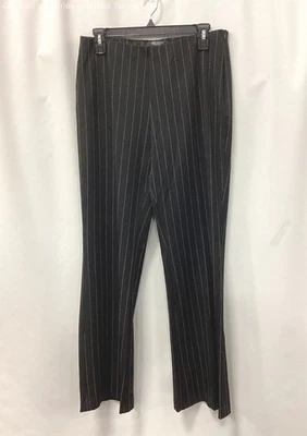 Pantalones para mujer Karen Kane negros punteados a rayas mezcla de polietileno talla 8 con etiqueta Foto 1 de 4