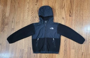 The North Face Black Denali Fleece Jacket Size Boys Size XS (6) Hooded - Picture 1 of 16