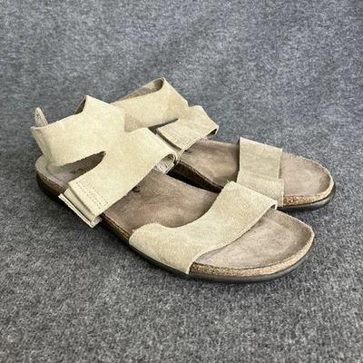 Sandalias NAOT Larissa para mujer 8 EU 39 correa al tobillo beige tostado gamuza cómodas Foto 1 de 4