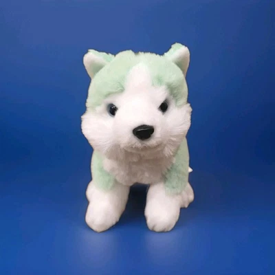 ~Geoffrey's Toy Box 2022 Green WOLF Dog Plush Toy Stuffed Animal 9"~ - Image 1 of 4