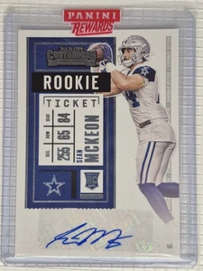 2020 Panini Contenders - Sean Mckeon #238 Dallas Cowboys (AU, RC) Autograph  - Picture 1 of 2