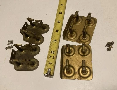 2 Metal Ends At Your Choice — Mah Jong Mahjong Game Rack Ends 1930s - Image 1 of 4