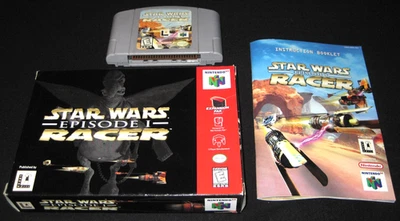 Star Wars Episode 1 Racer (Nintendo 64, N64, 1999) Complete in Box CIB - Image 1 of 4