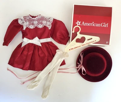 AMERICAN GIRL Muñeca Samantha’s Navidad Arándano Fiesta Vestido Sombrero Conjunto-Retirado Foto 1 de 4