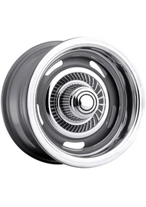 Vision Rally 55 15x8 6x5.5" -12mm Dark Silver Wheel Rim with Cap & Ring - Picture 1 of 3
