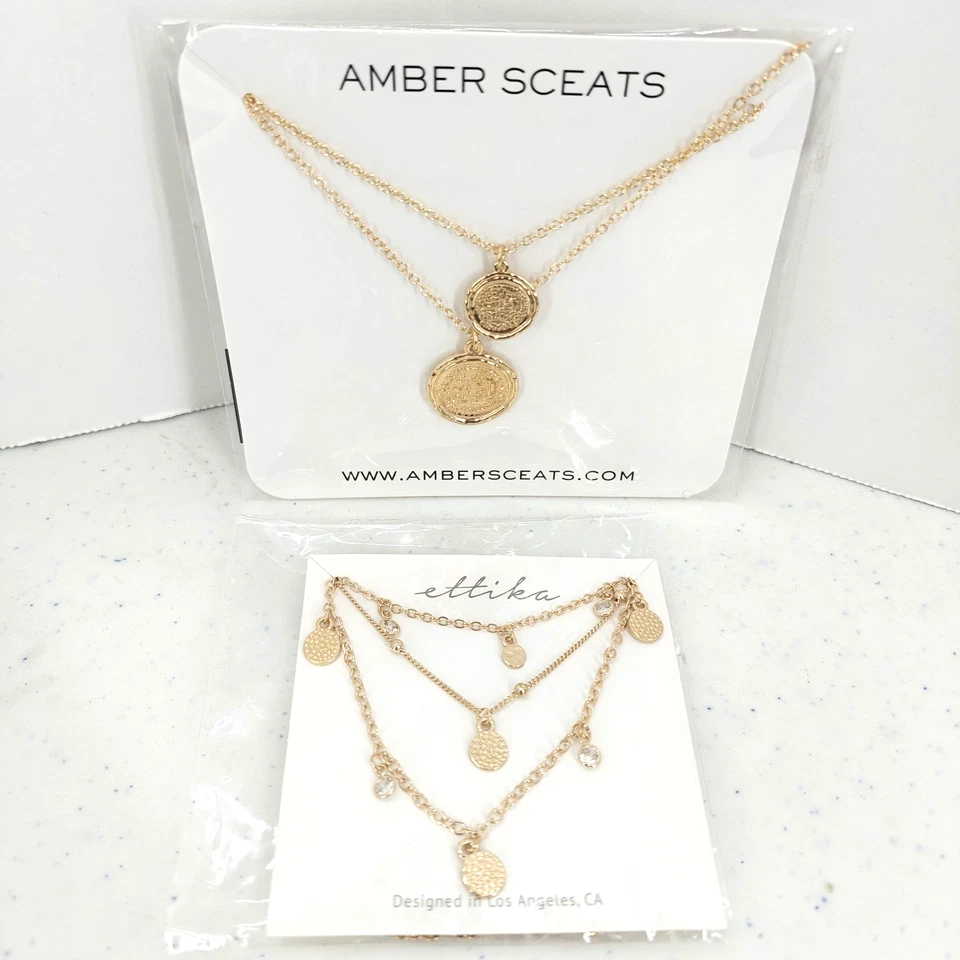 Ettika 3-layered Necklace Gold Color 2021 Ellen Be Kind