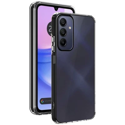 Custodia Ibrida (PC + TPU) Trasparente Per Samsung Galaxy A15 4G / 5G - Immagine 1 di 3