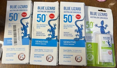 Lot Of 4 Blue Lizard Sunscreen Spf50 Exp:1/26+ New - Image 1 of 4