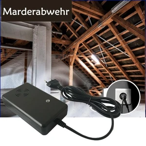 Marderabwehr Dachboden mit Ultraschall Marderschreck Marderabwehrgerät für 60m² - Bild 1 von 10