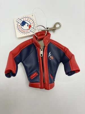 Vintage 1992 Atlanta Braves jacket keychain **new w/tag** vtg rare, near mint - Image 1 of 4
