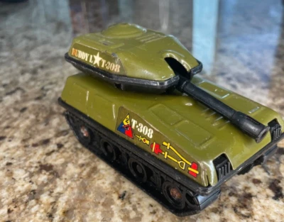 VINTAGE 1980 BUDDY L T-308 ARMY MILITARY TANK Toy (RARE) Camo - Image 1 of 4