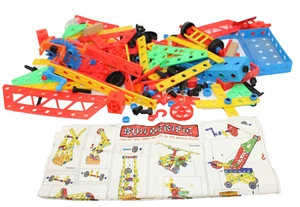 Vintage Builderific Construction Toy L’il Engineers Building Set Huge Lot Pieces - Picture 1 of 9
