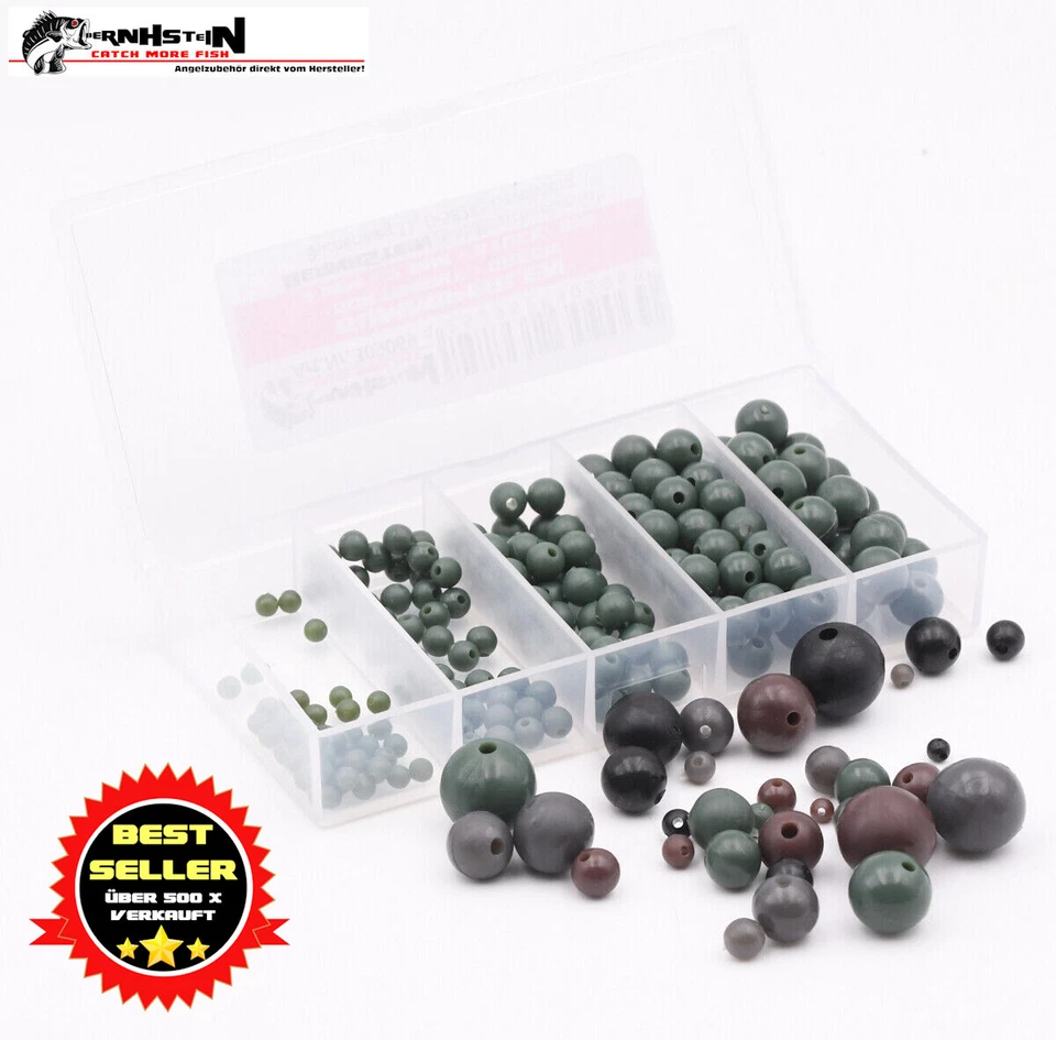Gummiperlen Soft Rubber Beads Knotenschutz, Karpfenangeln Blister oder in Box - Bild 1 von 1