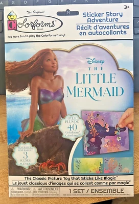 Disney La Sirenita Colorforms Pegatina Historia Aventura Foto 1 de 2