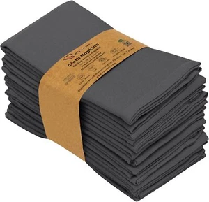 Cloth Napkins Set of 12, 18X18 Inch Soft & Absorbent Cotton Enrich Dinner Napkin - Picture 1 of 8