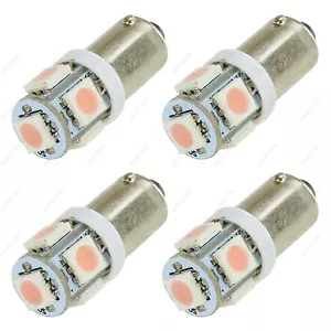 4 x Pink T11 BA9S T4W H6W 1985 363 5-SMD LED Car Wedge Side Light Bulb Lamp - Bild 1 von 4